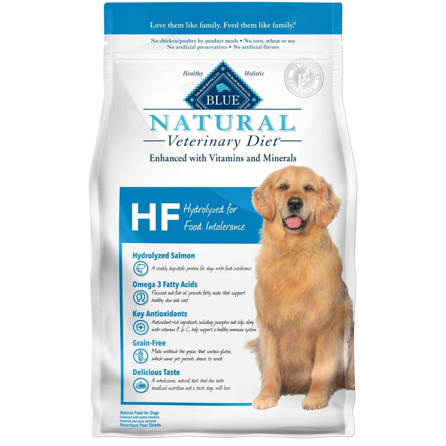 Blue Buffalo Natural Veterinary Diet HF Hydrolyzed for Food Intolerance Dry Dog Food