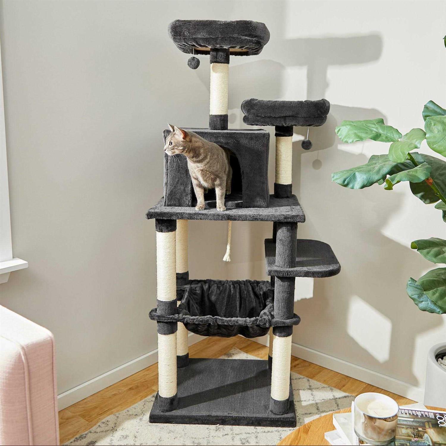 Frisco 64-in Cat Tree with Hammock