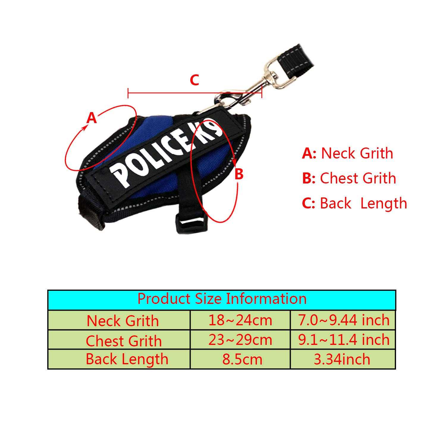 Vehomy Rabbit Harness with Leash for Bunny Rabbits Cats