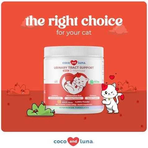 Coco and Luna Cranberry Incontinence & Urinary Tract Support Powder Supplement for Cats