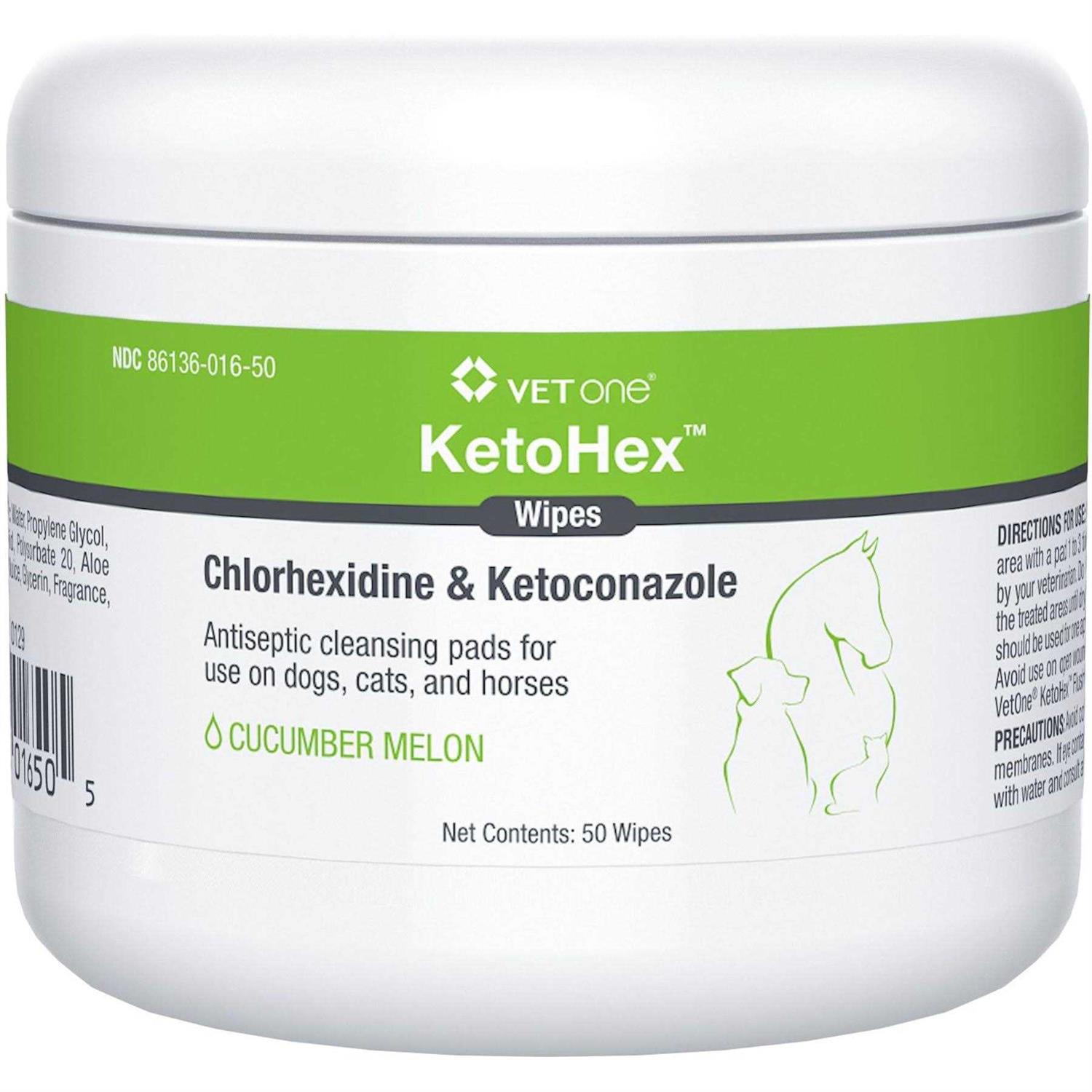 VetOne KetoHex Antiseptic Pet Wipes