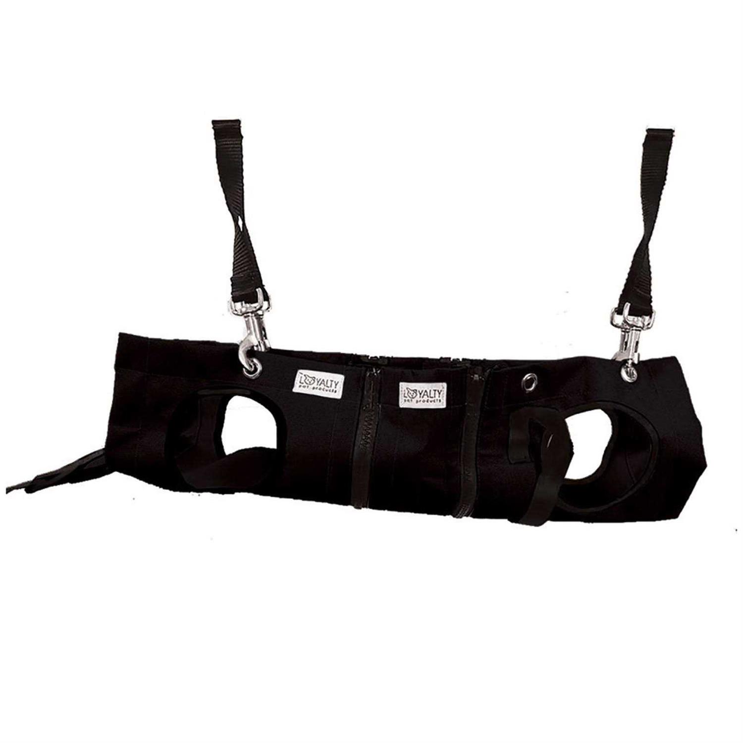 Loyalty Pet Nail Grooming Hammock in Black Size