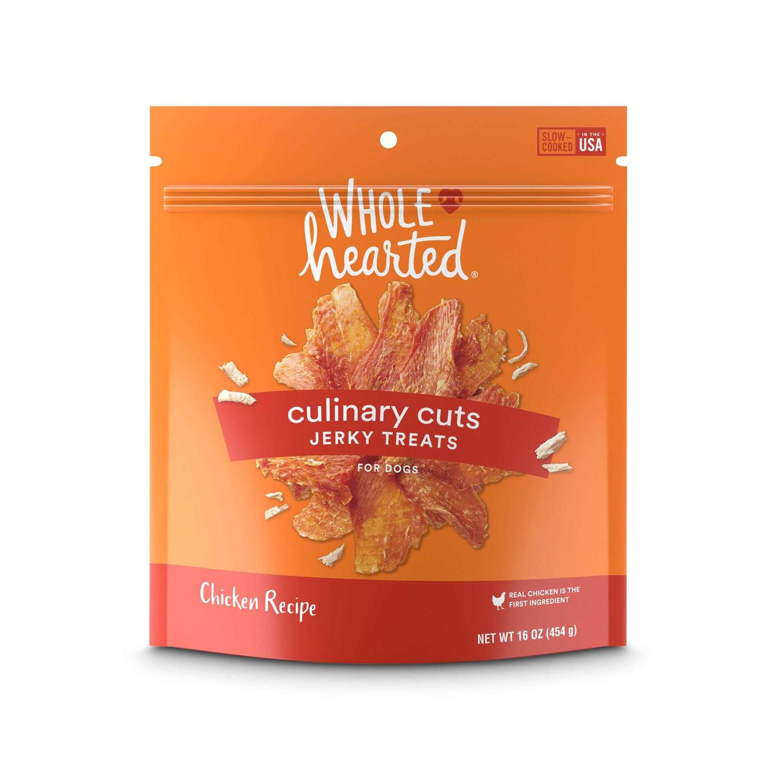 WholeHearted Culinary Cuts Chicken Recipe Jerky Dog Treats
