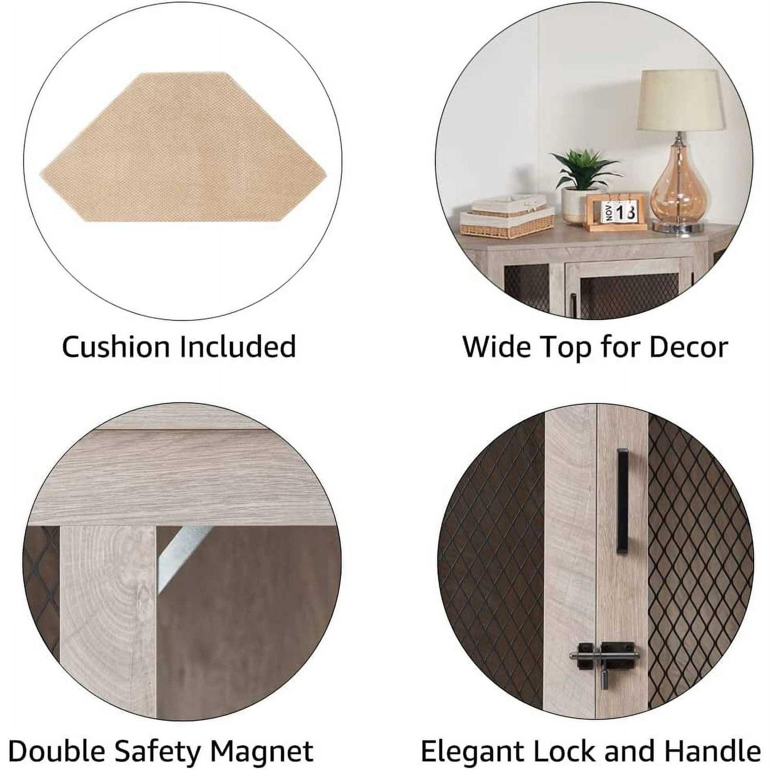 Unipaws Furniture Style Corner Dog Crate