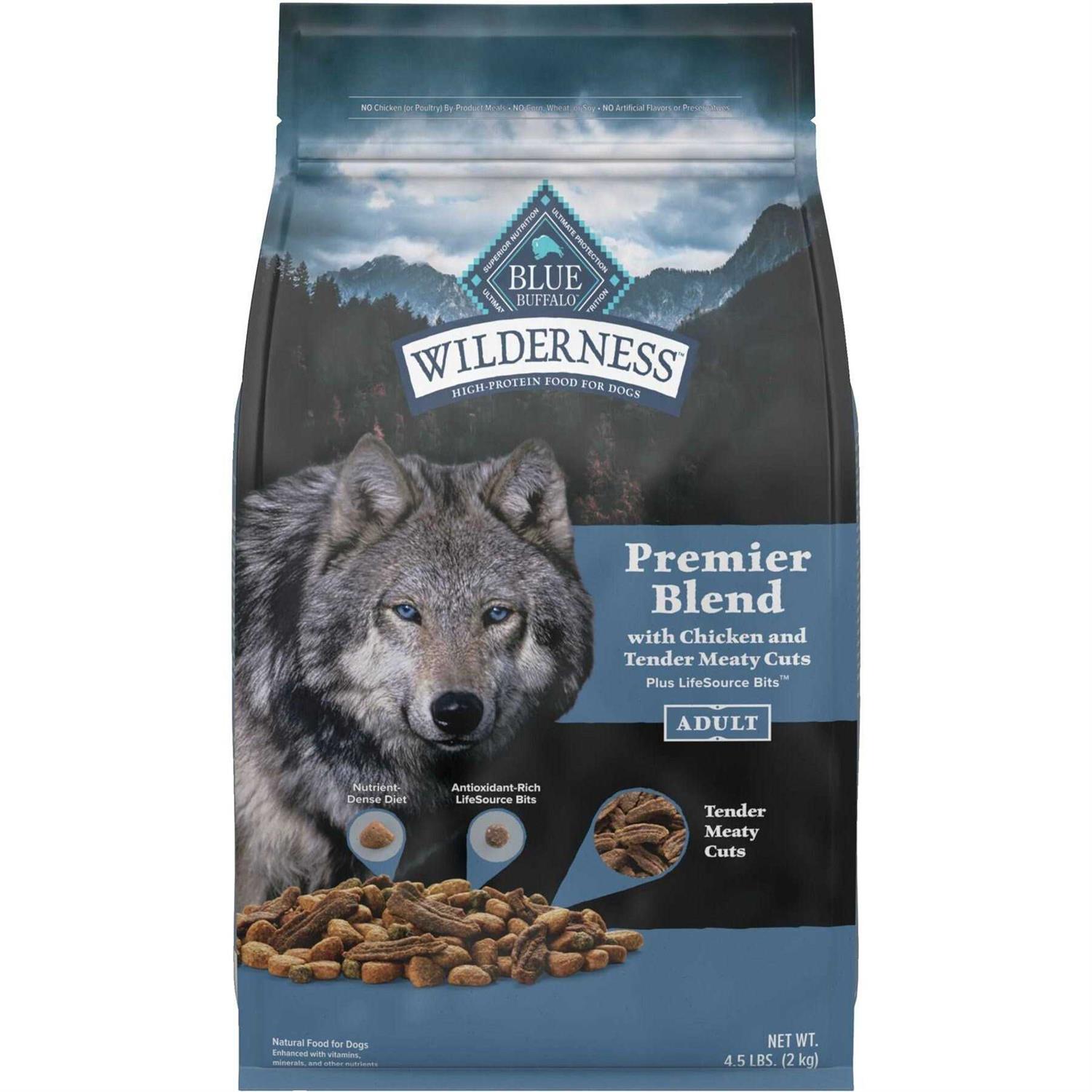 Blue Buffalo Wilderness Chicken Dry Premier Blend Adult Dog Food
