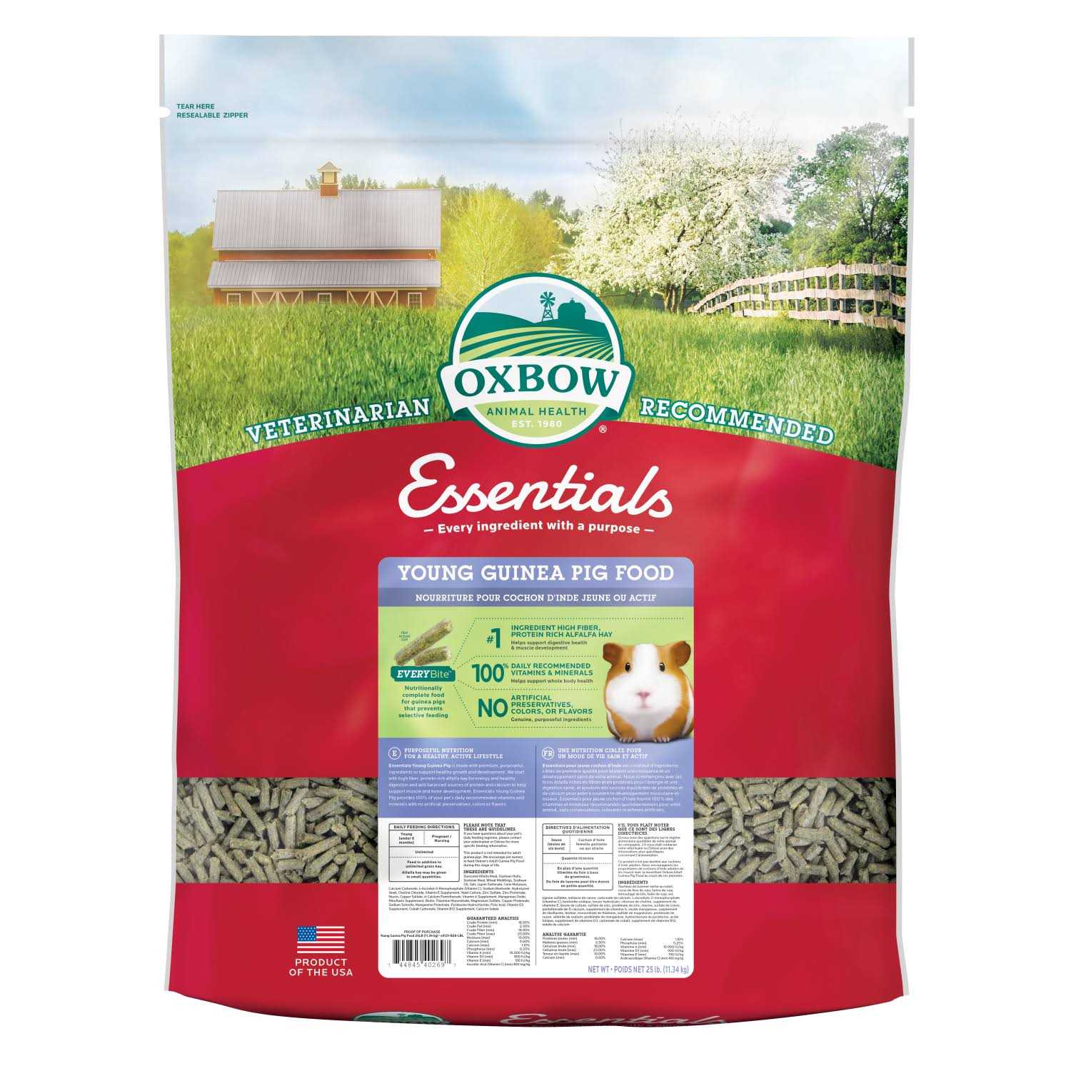Oxbow Essentials Young Guinea Pig Food