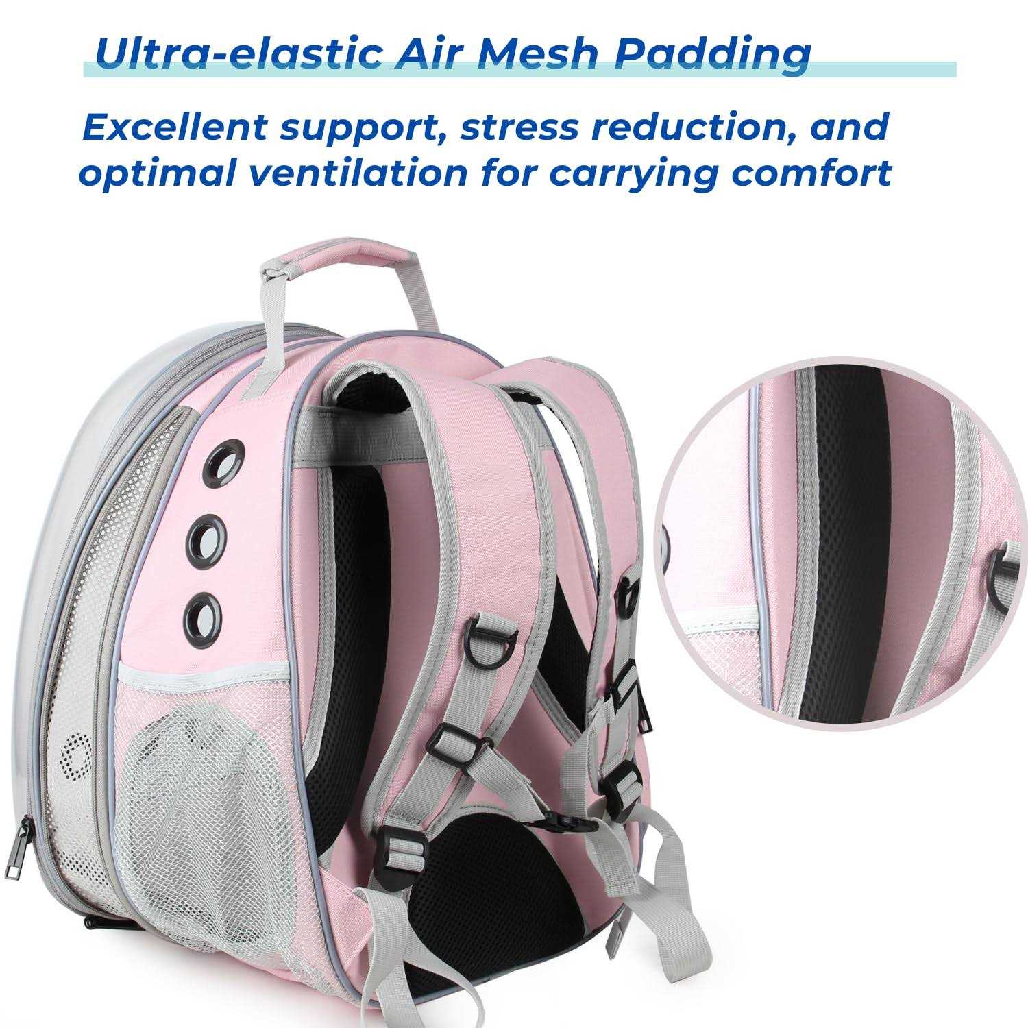 Lollimeow Pet Carrier Backpack, Bubble Backpack Carrier, Cats and Puppies,Airline-Approved