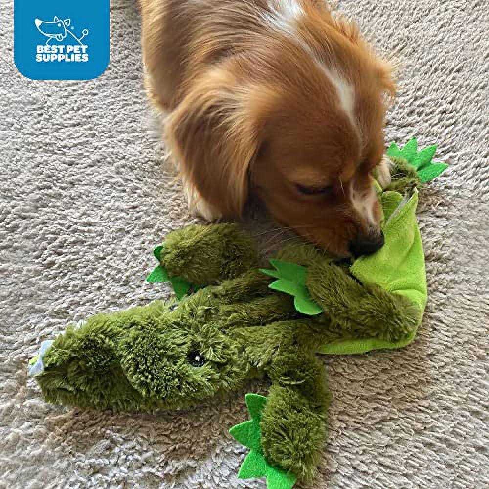 Best Pet Supplies 2-in-1 Stuffless Squeaky Dog Toys with Soft, Durable Fabric for Small