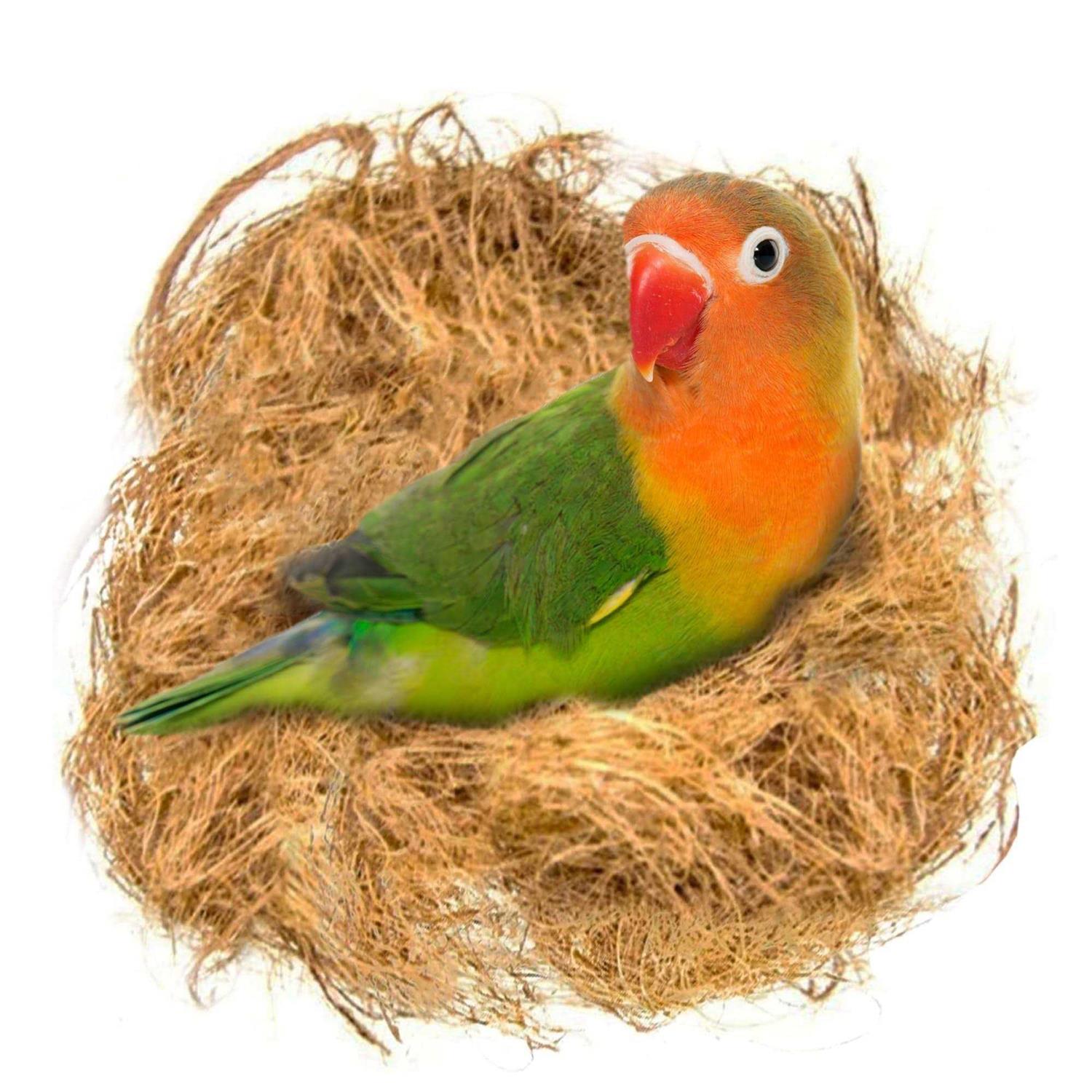 SunGrow Finch Coconut Fiber Loose Bedding Substrate for Birds Nest Cages