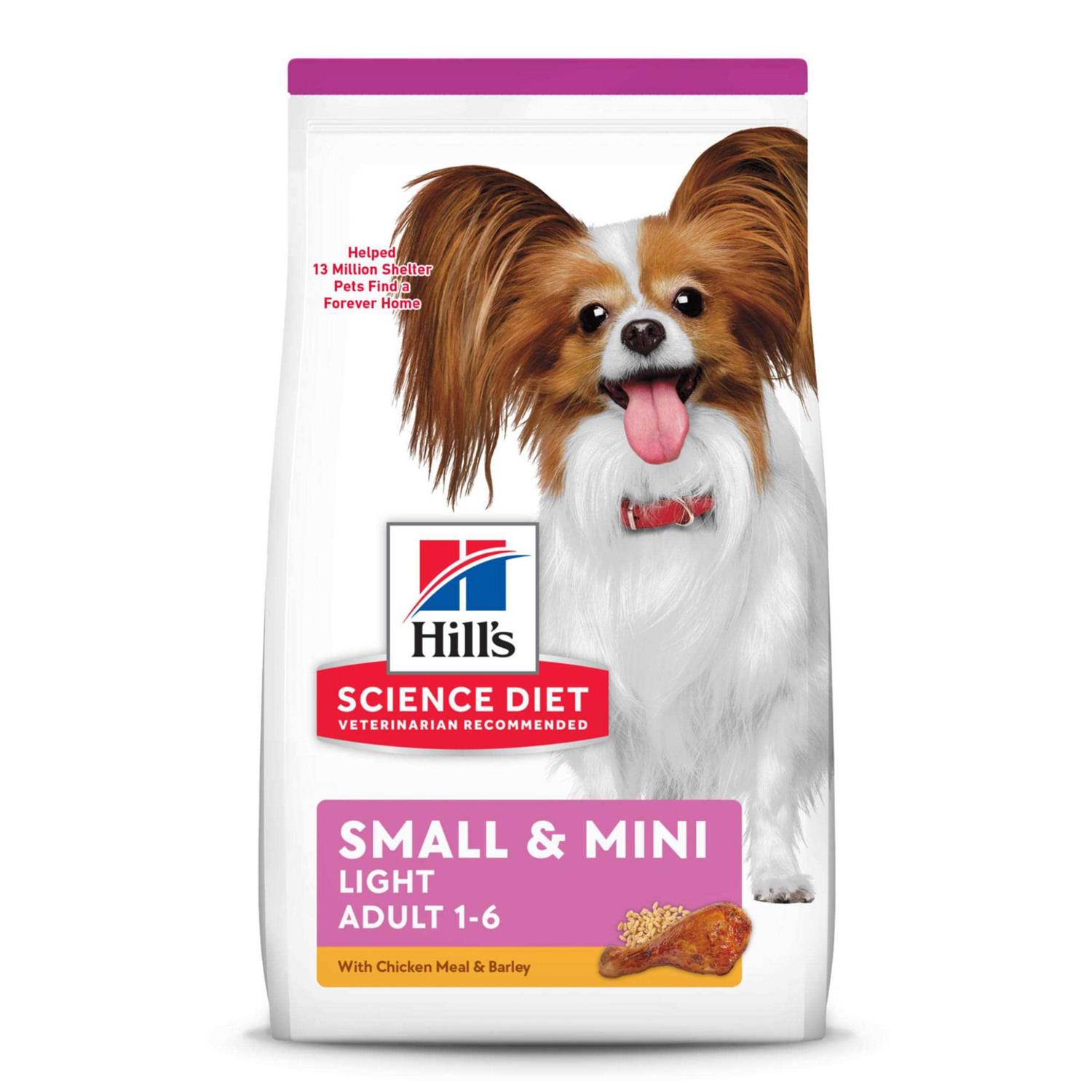 Hill’s Science Diet Adult Small Paws Light Chicken Meal & Barley Dry Dog Food