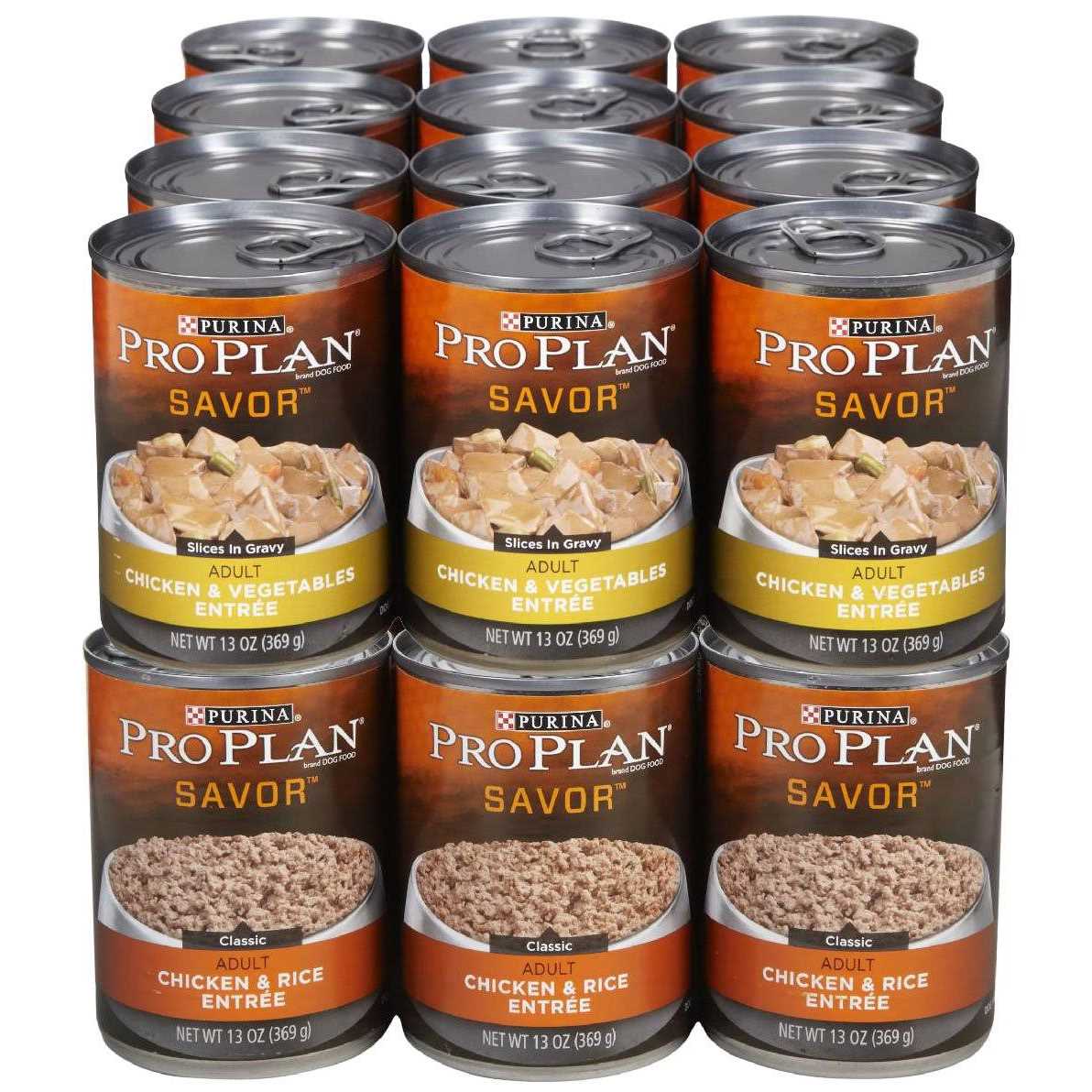 Purina Pro Plan High Protein Dog Food Gravy, Chicken and Vegetables Entree