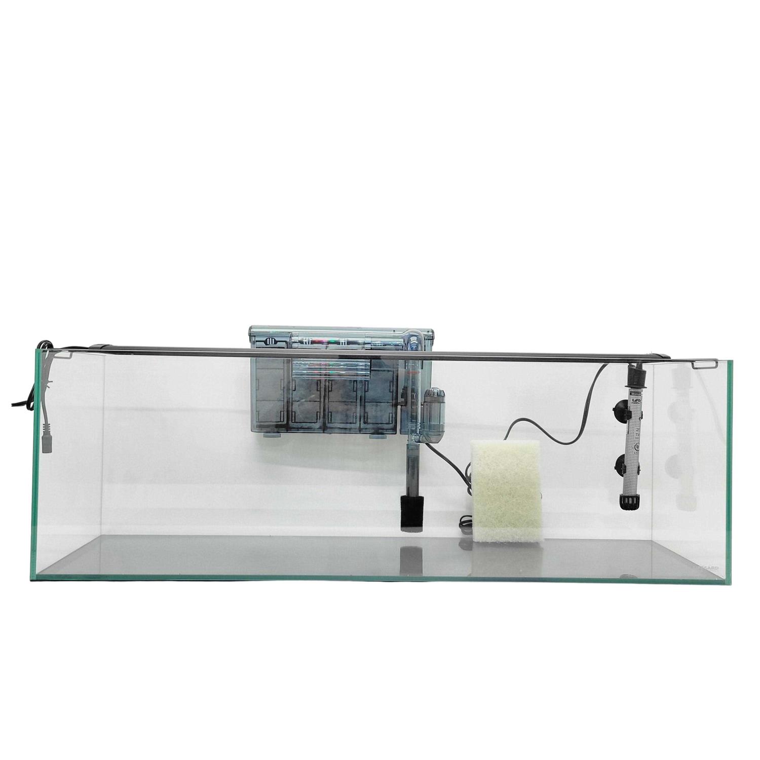 Lifegard Aquatics 22 Gallon Clear Glass Bookshelf Aquarium
