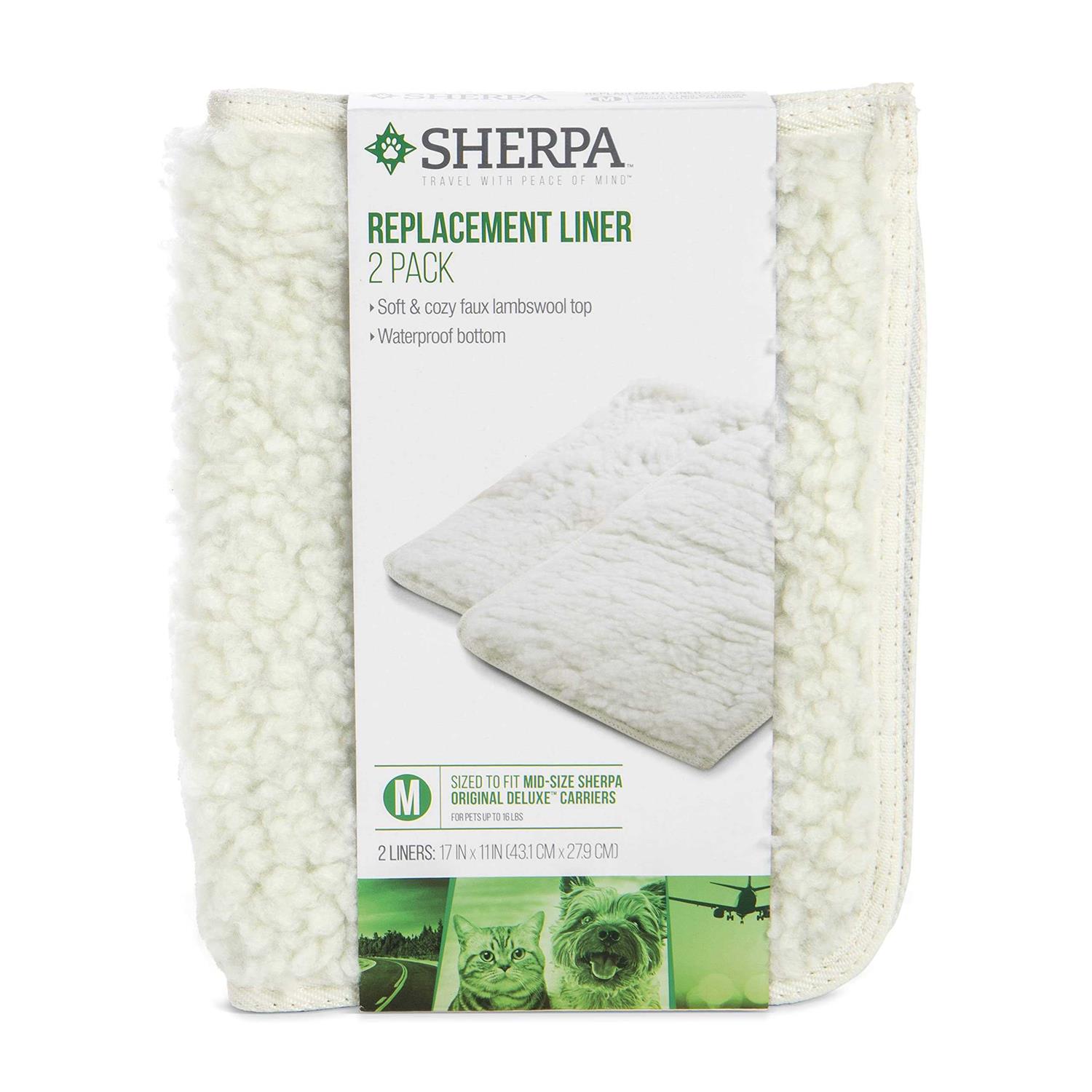 Sherpa Replacement Liners for Travel Pet Carriers