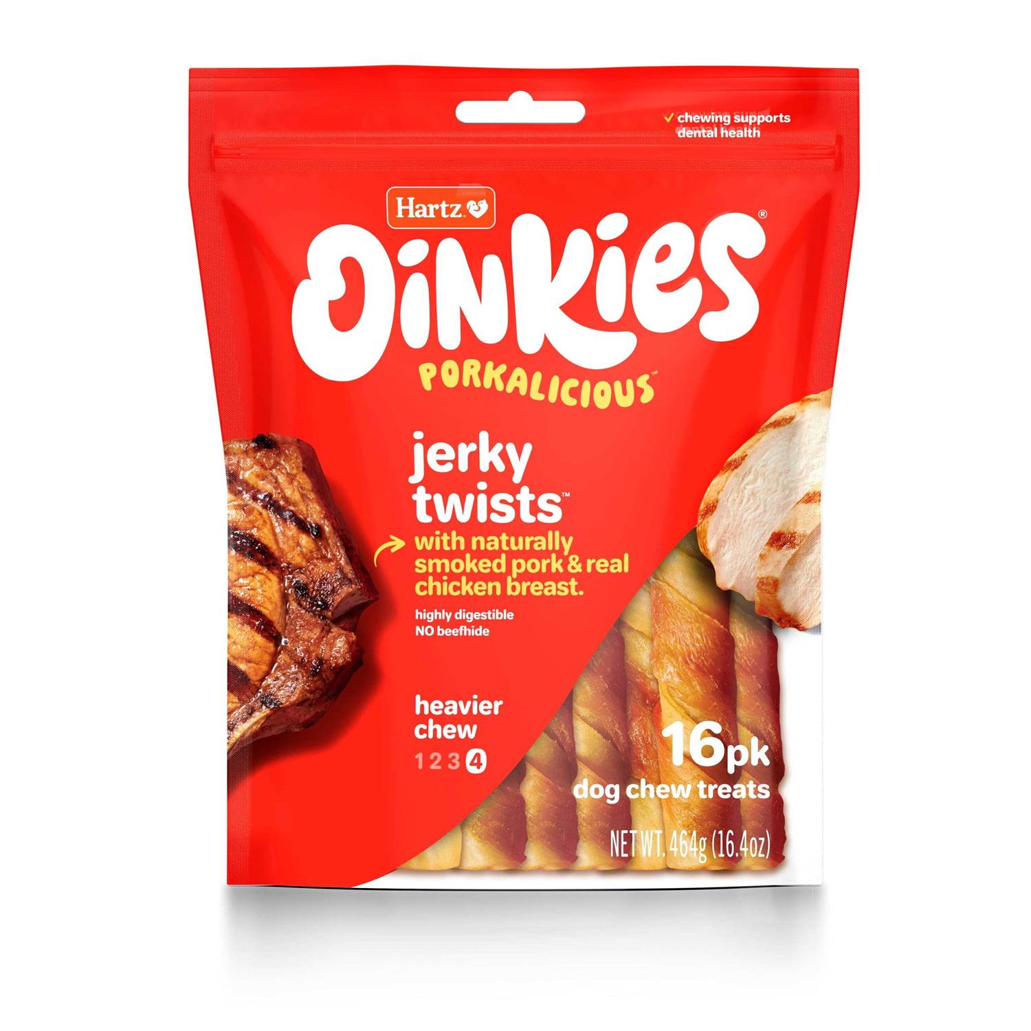 Oinkies Hartz Chicken-Wrapped Dog Treat