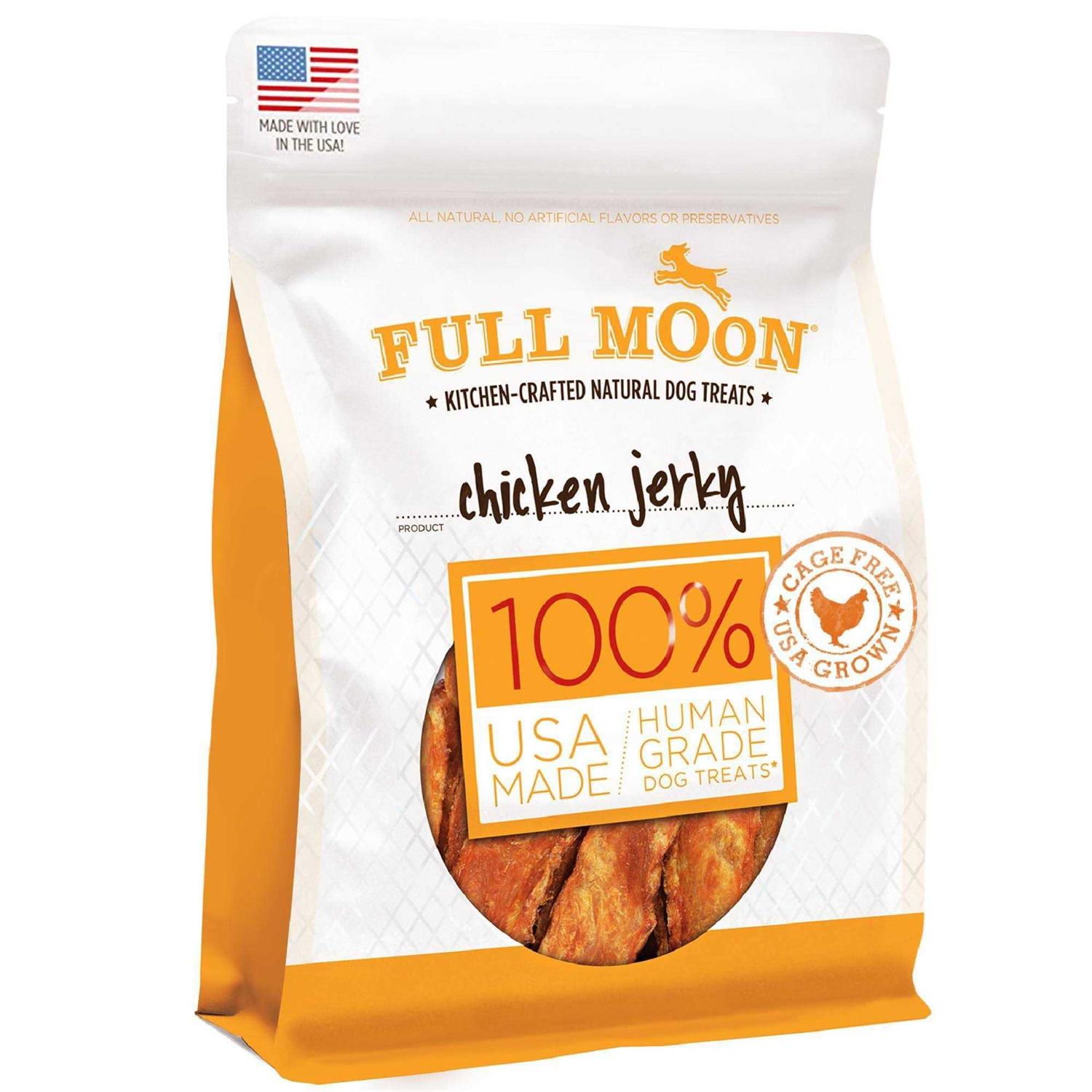 Full Moon All Natural Human Grade Dog Treats Chicken Jerky