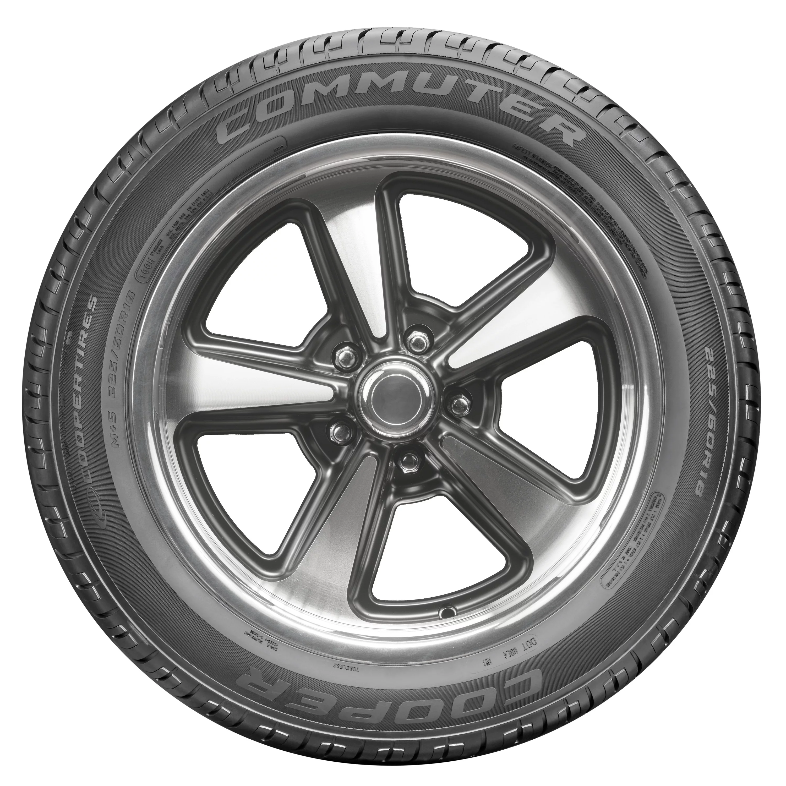 Cooper Commuter All-Season 225/55R17 97V Tire Fits: 2016-19 Chevrolet Malibu Hybrid. 2011-13 Chevrolet Impala LT