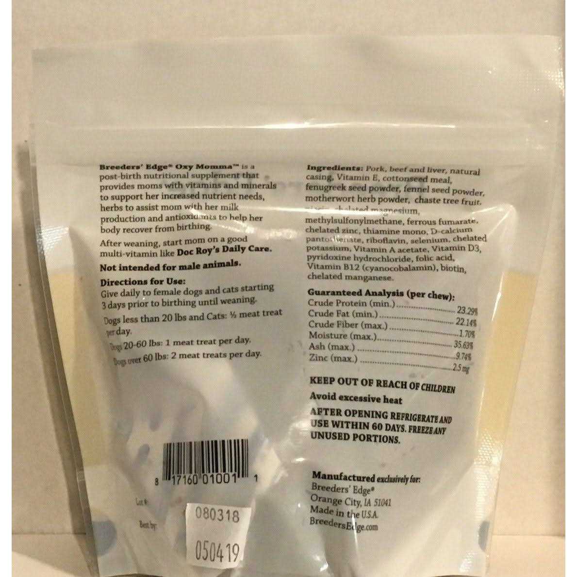 Revival Animal Health Breeder’s Edge Oxy Momma Nursing & Recovery Supplement