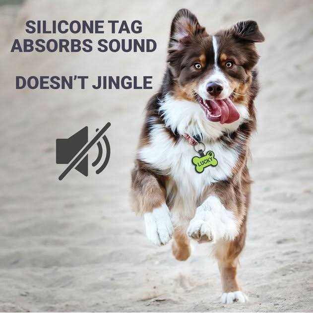 GoTags Personalized Silicone Bone Dog ID Tag