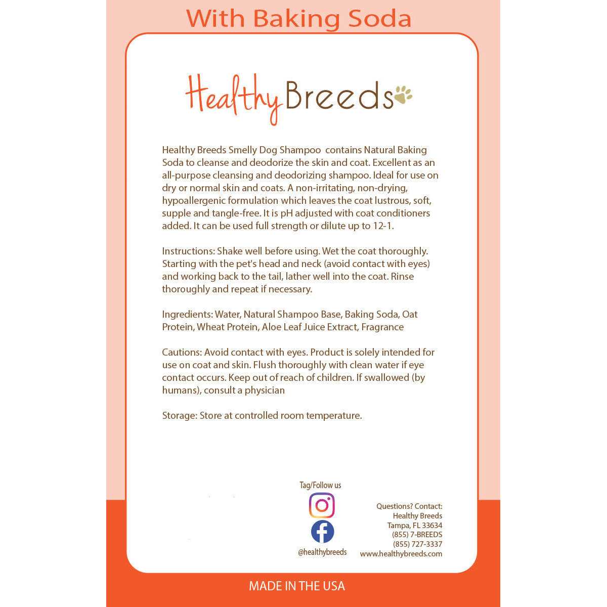 Healthy Breeds Basset Hound Smelly Dog Baking Soda Shampoo