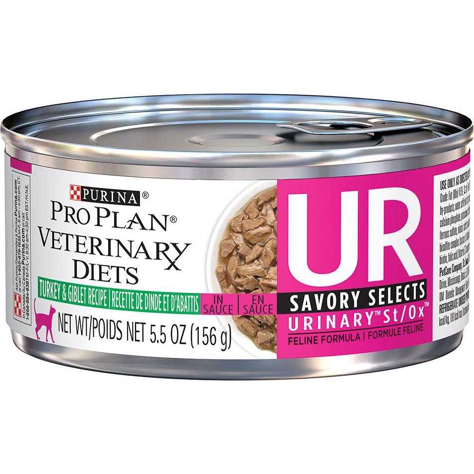 Purina Pro Plan Veterinary Diets UR Urinary St/Ox Savory Selects Feline Formula Recipe in Sauce Wet Cat Food