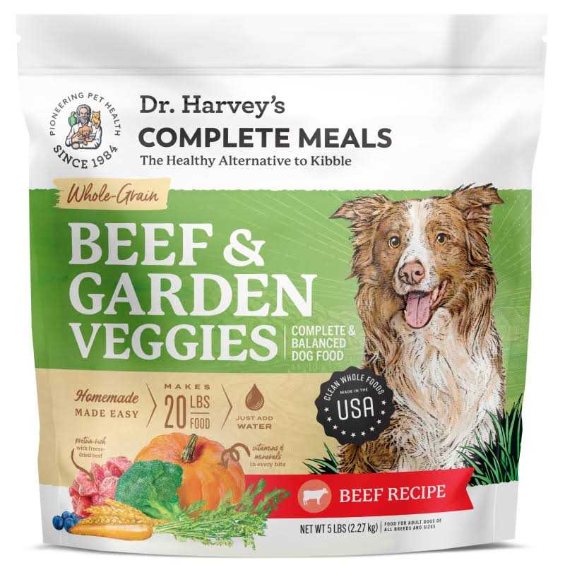 Dr. Harvey’s Whole Grain Beef & Garden Veggies Dehydrated Dog Food