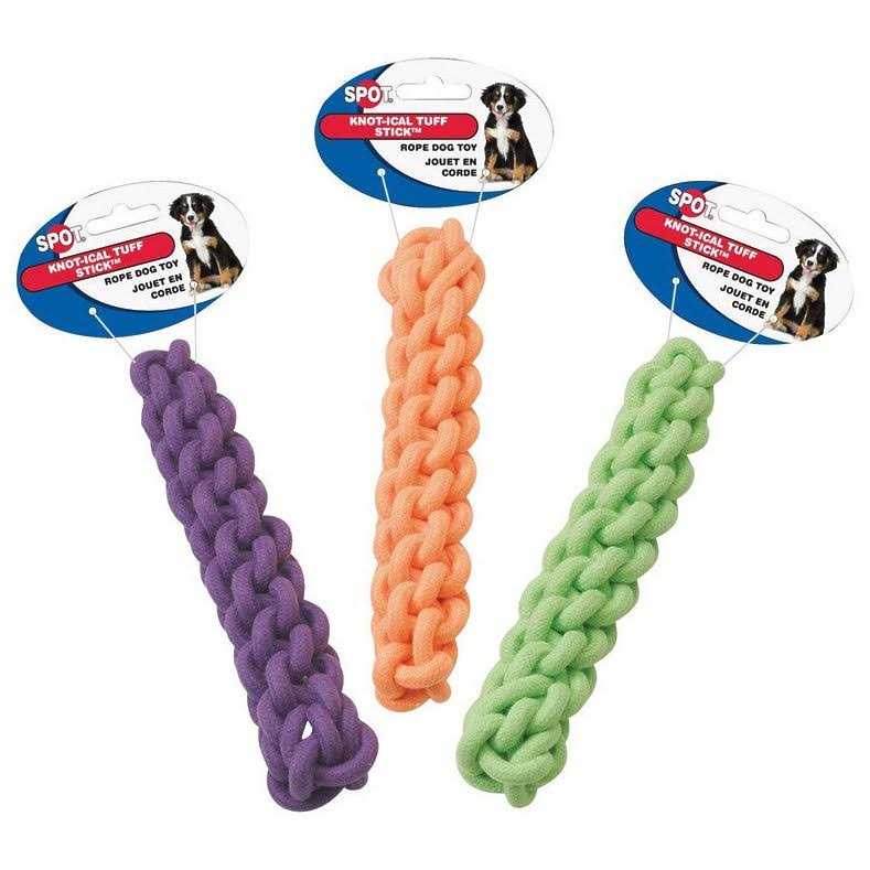 Spot Assorted Knotical Rope/Rubber Tuff Stick