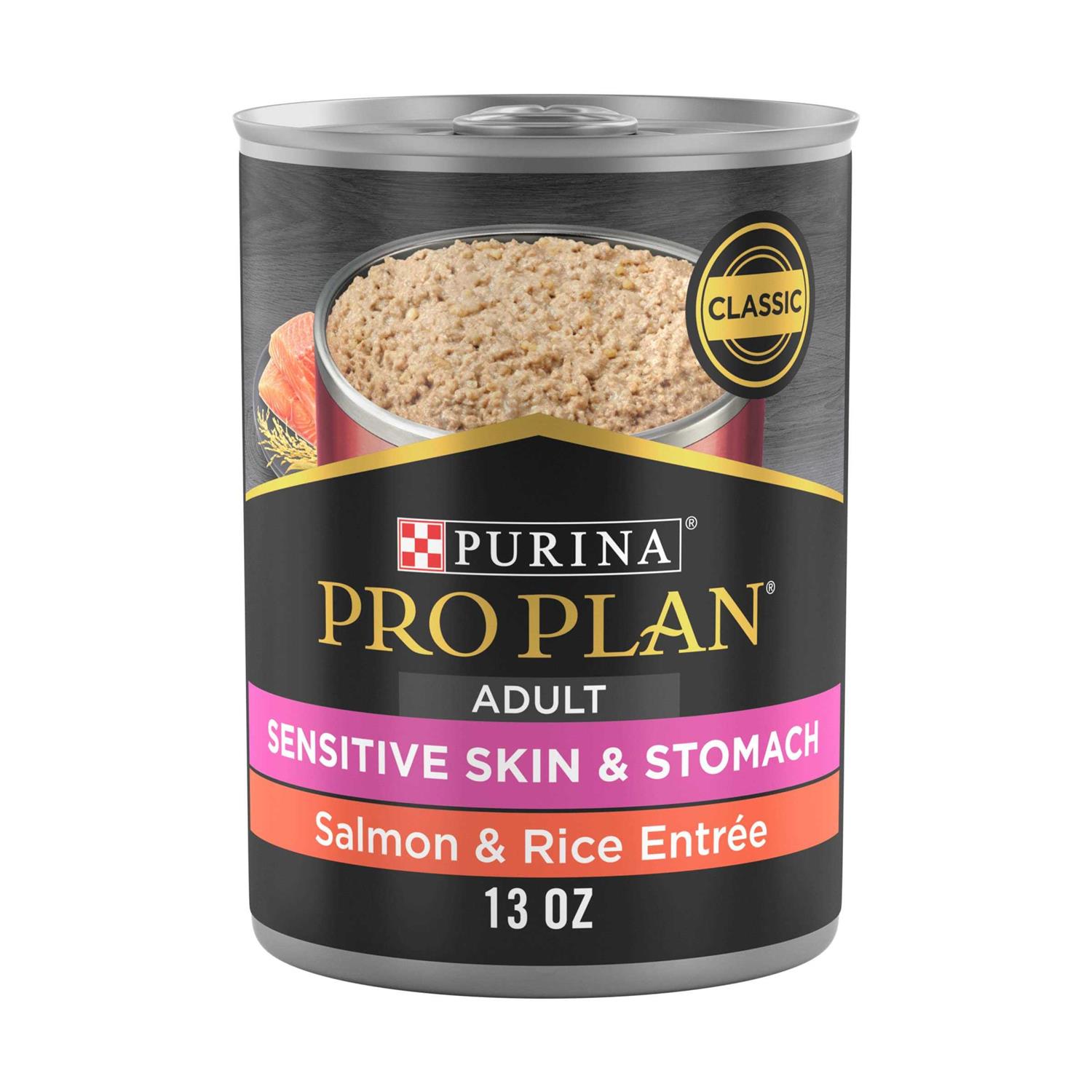 Purina Pro Plan Adult Sensitive Skin & Stomach Salmon & Rice Entree Wet Dog Food