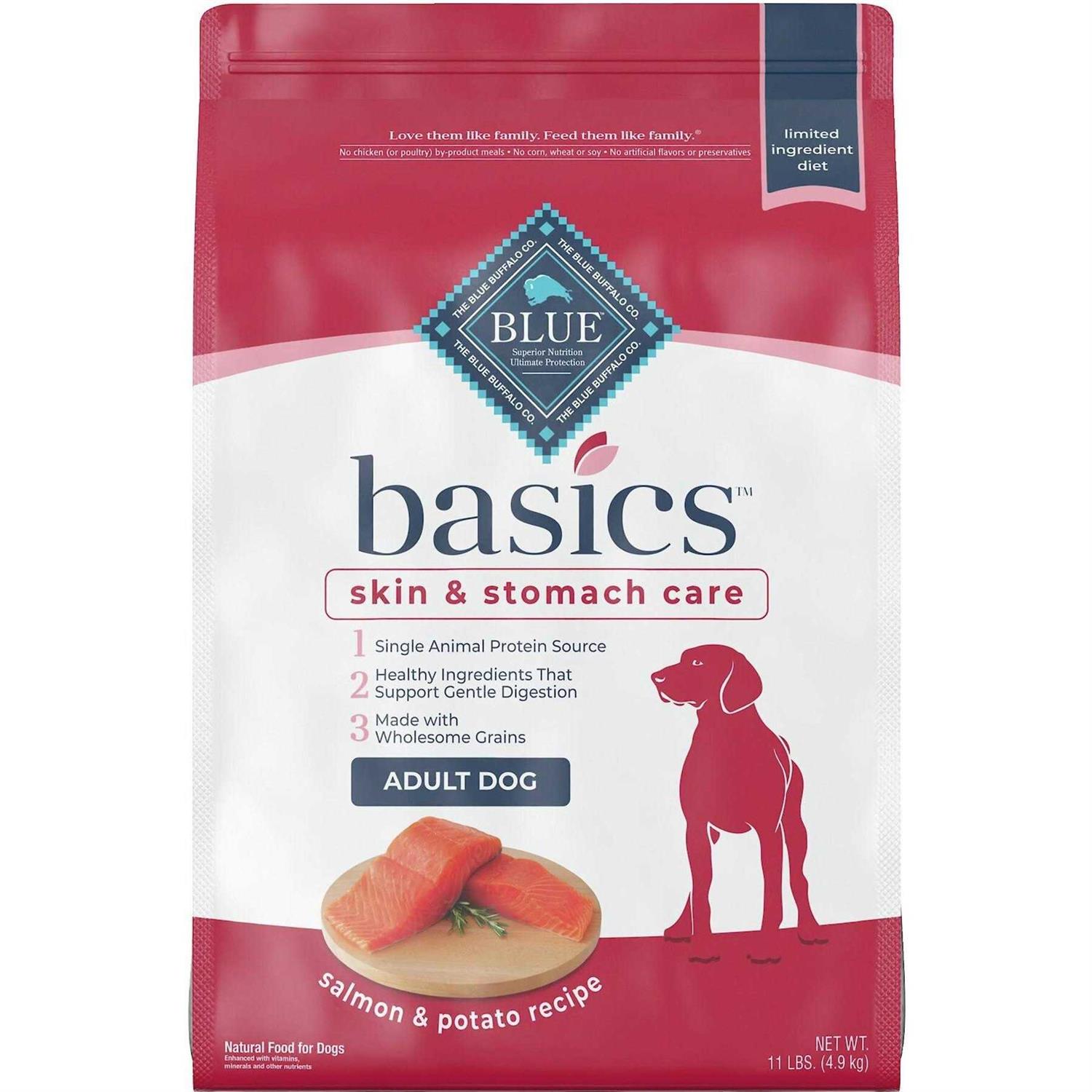 Blue Buffalo Basics Salmon & Potato Skin Stomach Care Adult Dry Dog Food