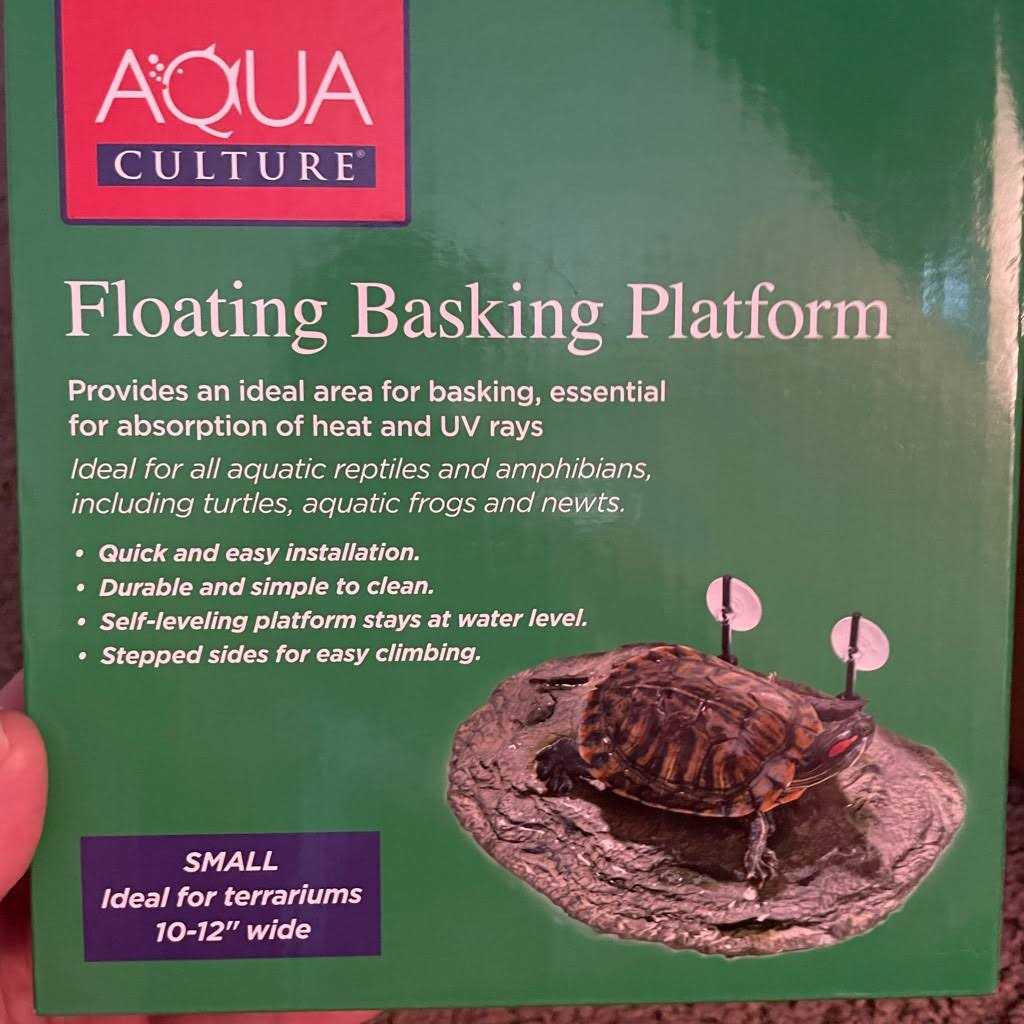Aqua Culture Floating Basking Platform for Reptiles and Amphibians