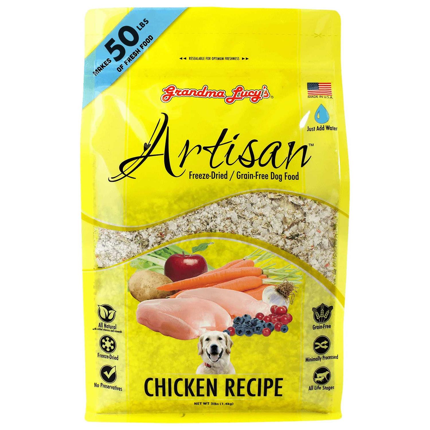 Grandma Lucy&s Freeze-Dried Grain-Free Artisan Chicken Dog Food