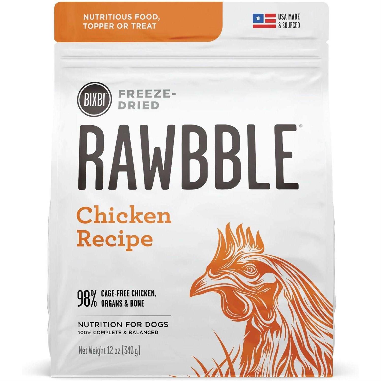 Bixbi Rawbble Chicken Freeze-Dried Dog Food