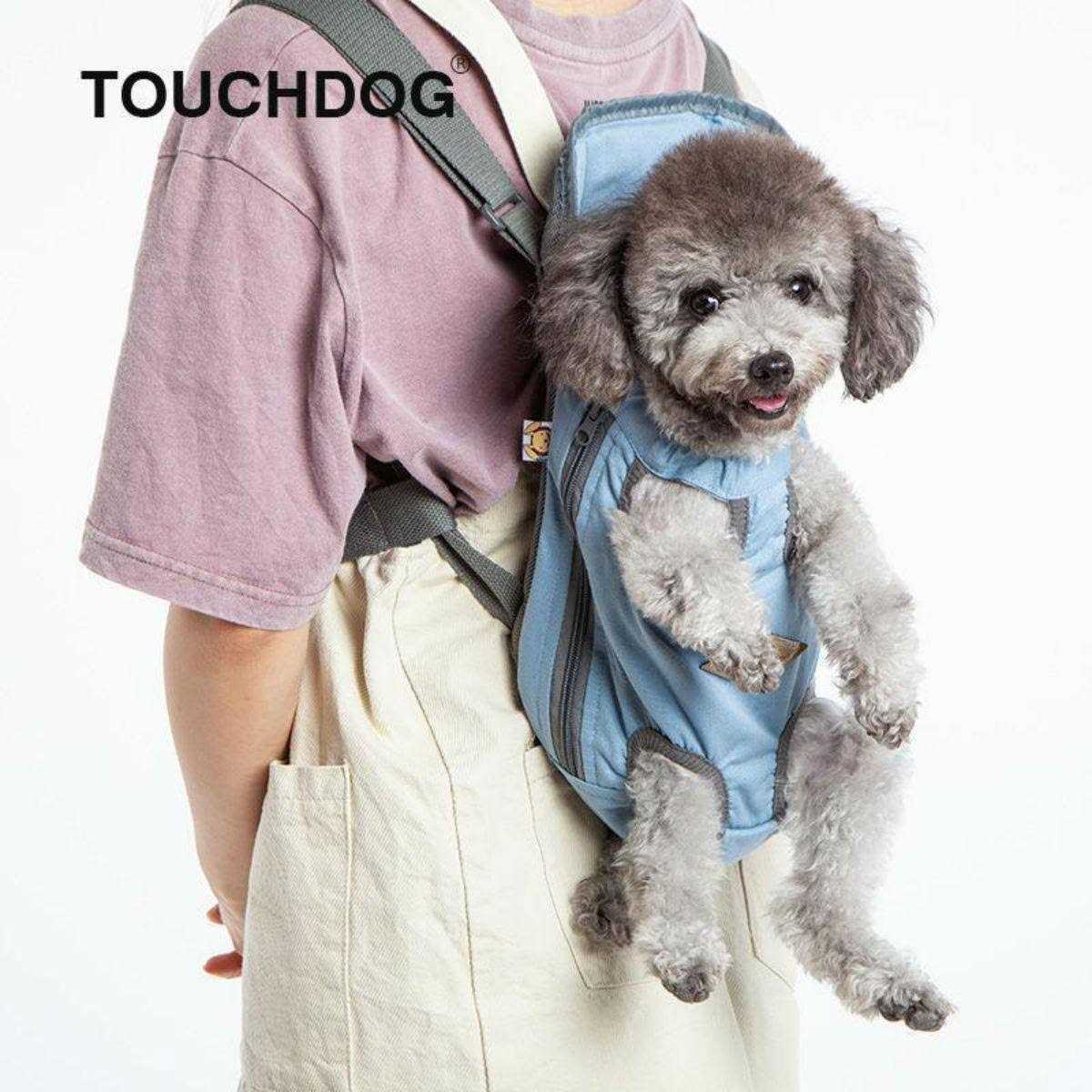 Touchdog Wiggle-Sack Fashion Designer Front and Backpack Dog Carrier