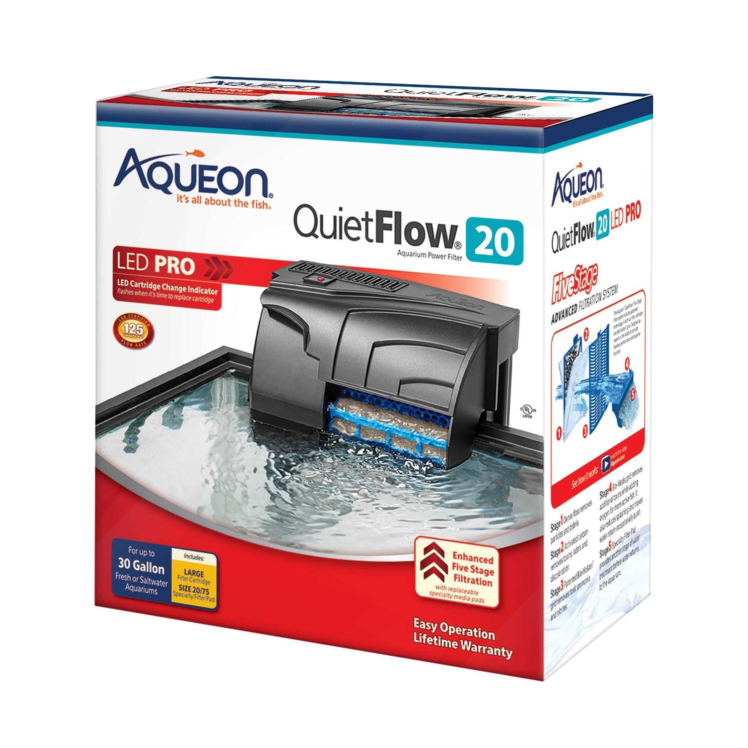 Aqueon QuietFlow 20 LED Pro Power Filter