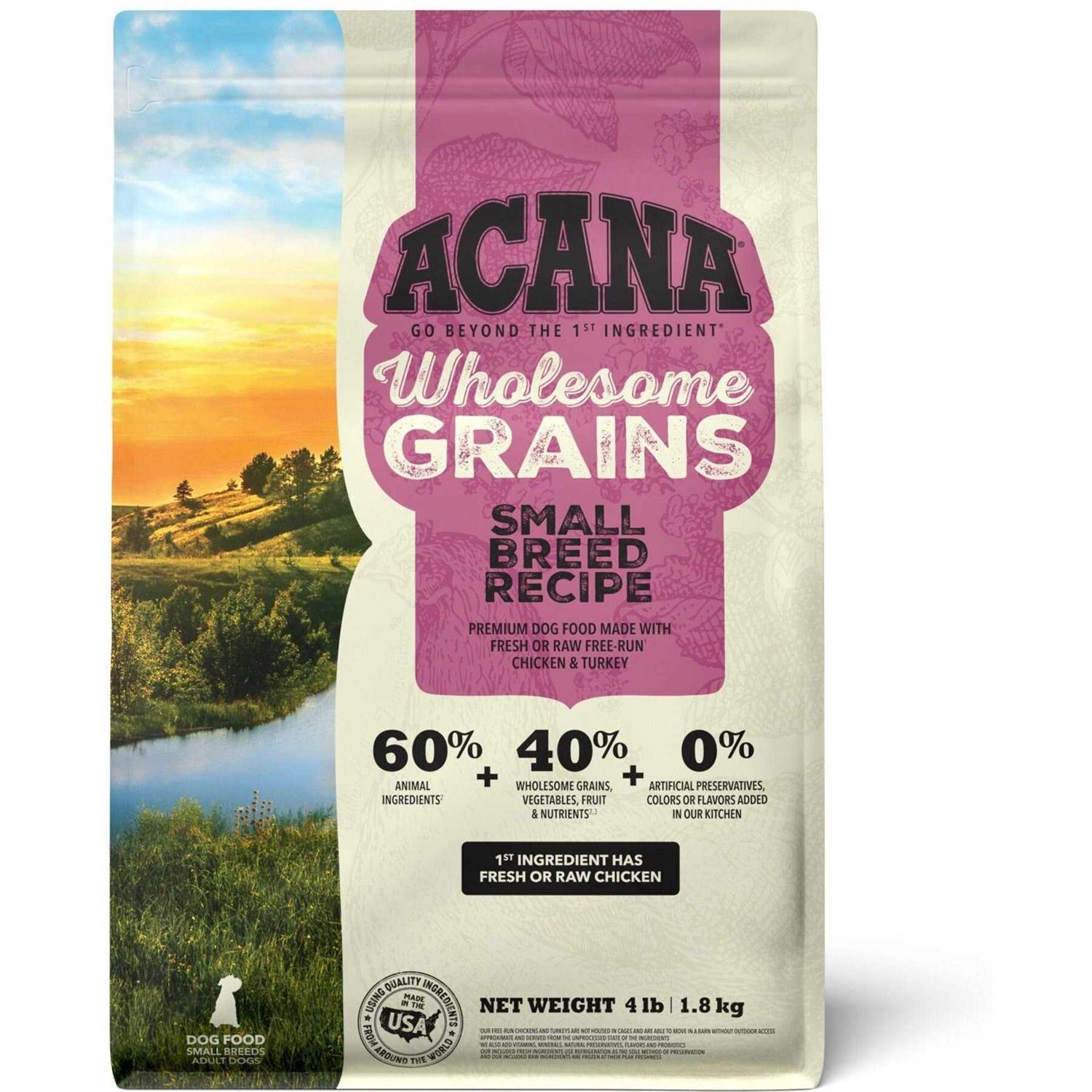 Acana Wholesome Grains Dry Dog Food Small Breed Recipe