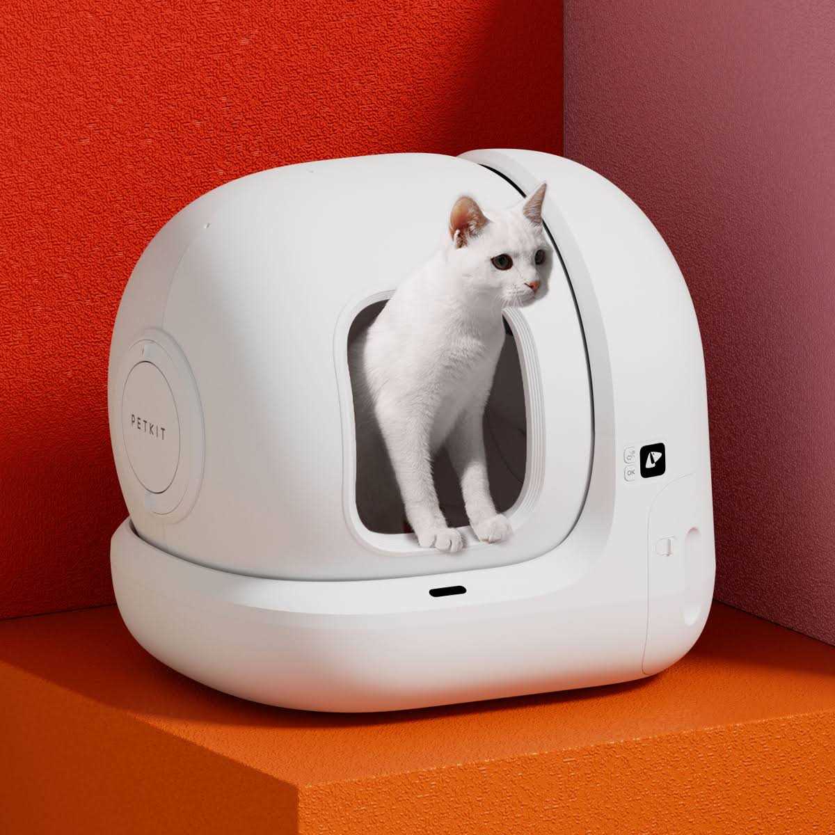 Petkit PuraMax Self-Cleaning Wifi Enabled Automatic Cat Litter Box for Multiple Cats with Litter Mat