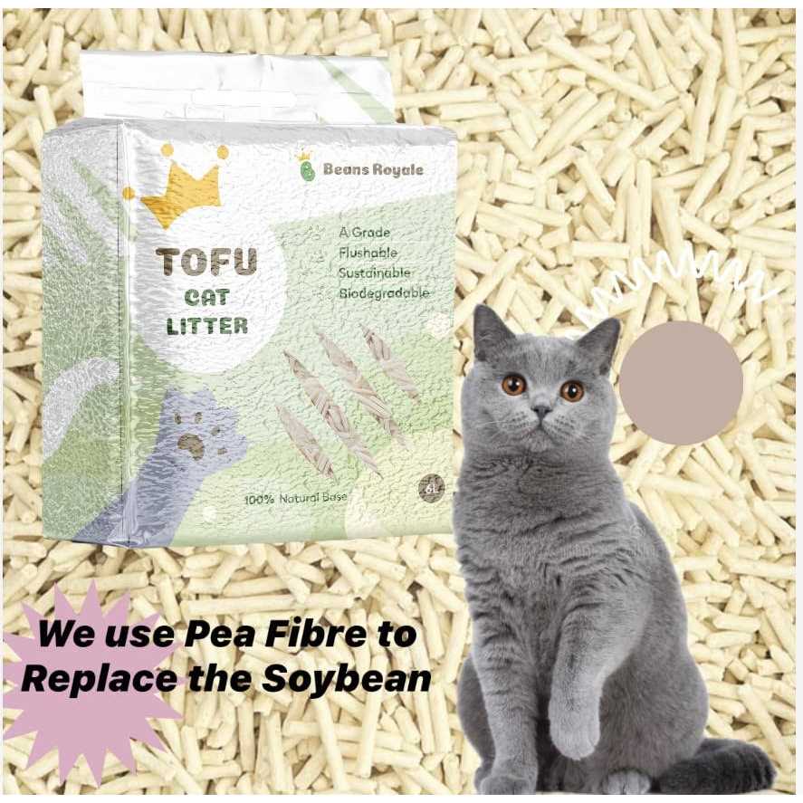 Beans Royale 2pcs Pack Tofu Cat Litter Clumping Kitty Litter