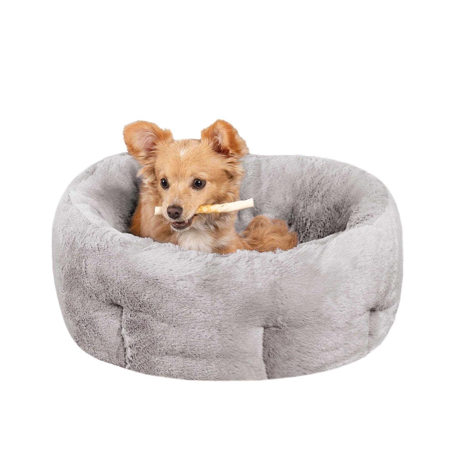 FurHaven Luxury Fur Warming Hi-Lo Cuddler Bed