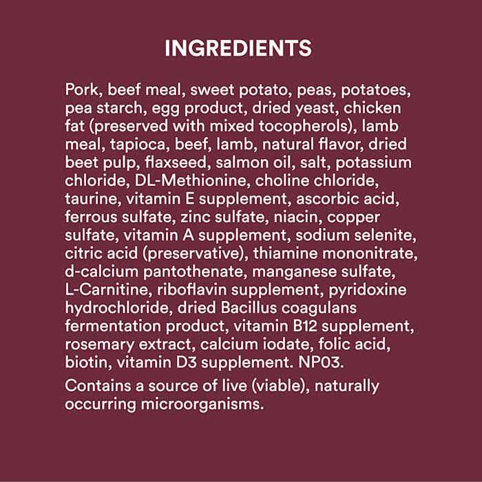 WholeHearted Grain Free Pork Beef & Lamb Recipe Dry Dog Food