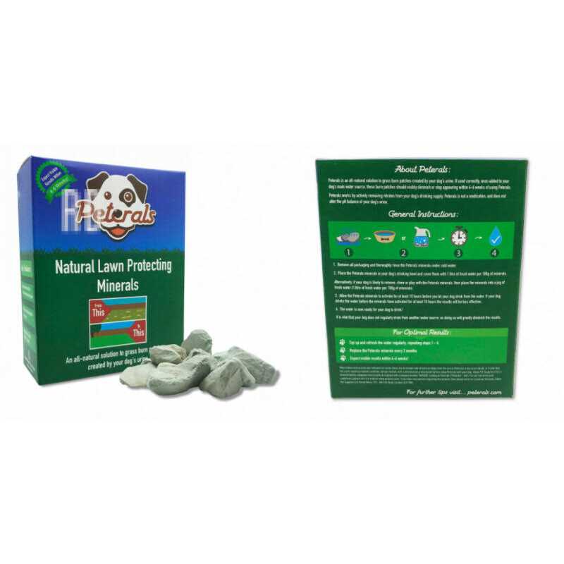 Peterals Natural Mineral Rocks to Prevent Lawn Grass Burn Yellow Patches from Dog Urine