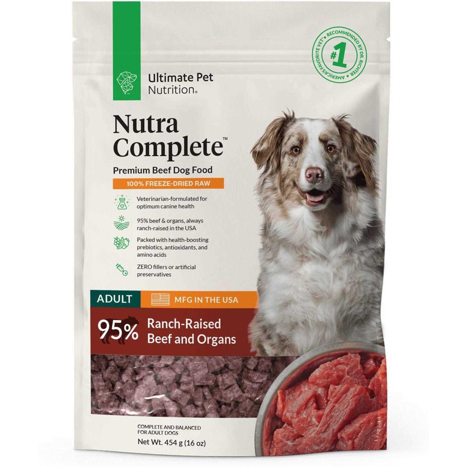 Ultimate Pet Nutrition Freeze Dried Nutra Complete Beef Dog Food