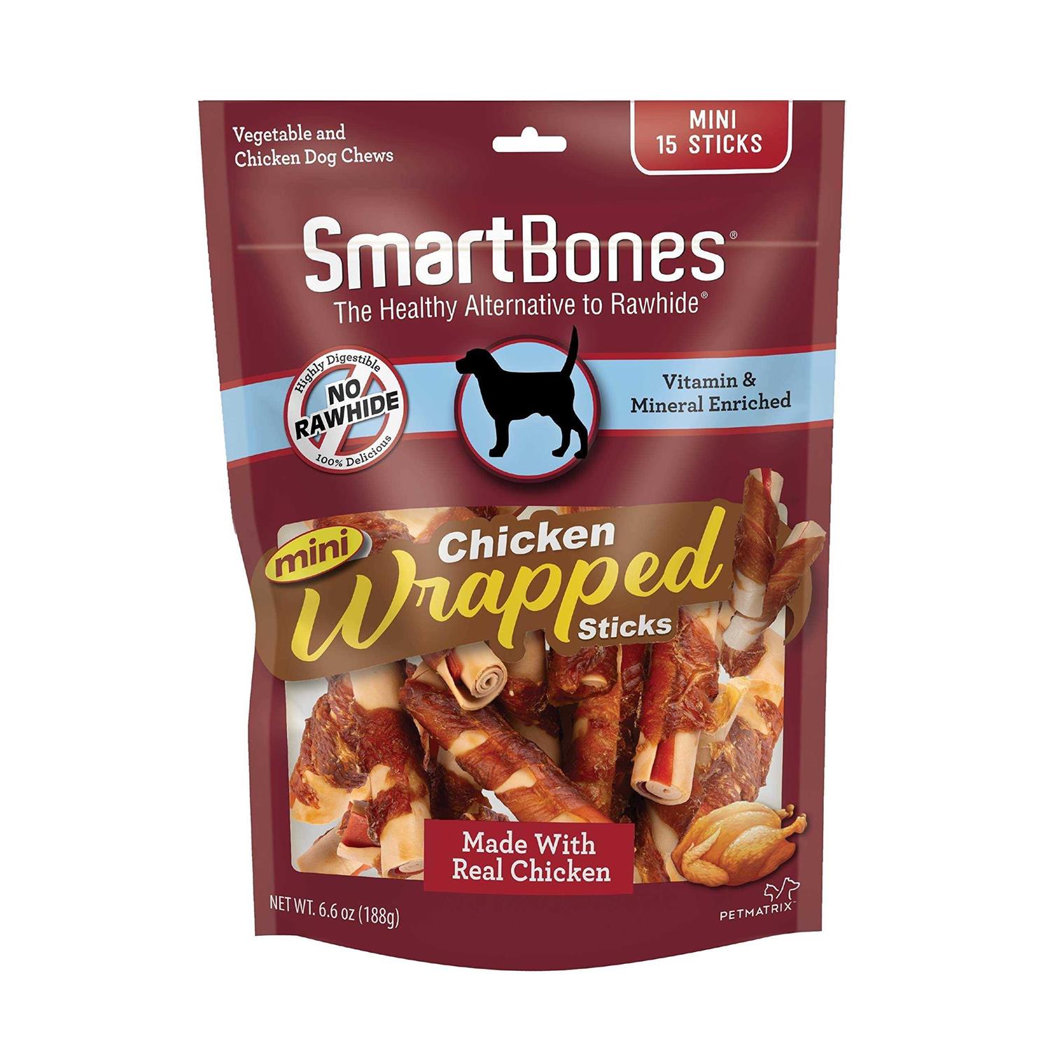 SmartBones Chicken Wrapped Sticks Mini Dog Treat