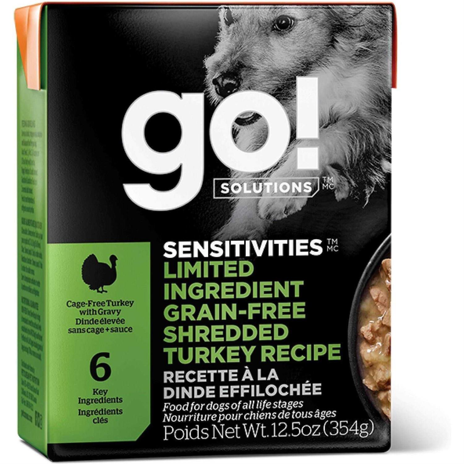 Go! Sensitivities Limited Ingredient Grain-Free Shredded Turkey Wet Dog Food