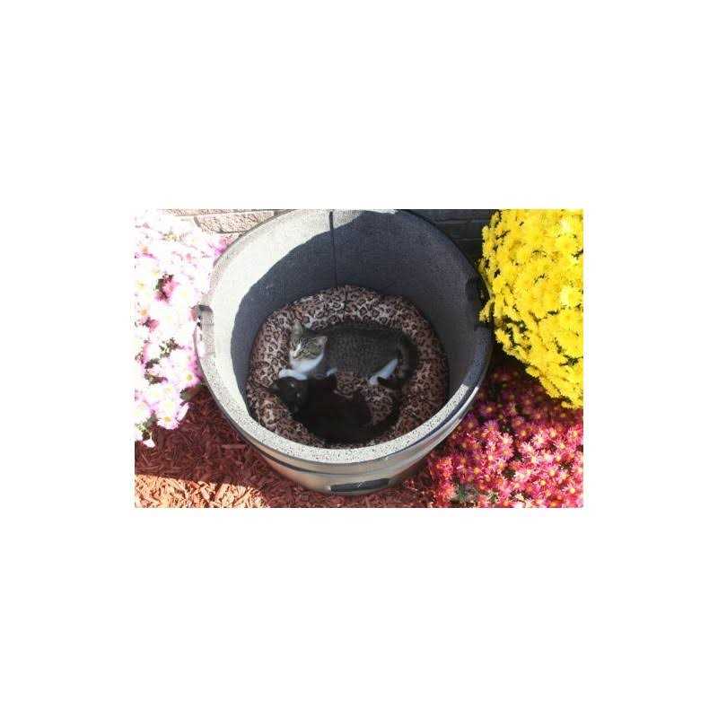 Keg A Tube & Kitty Tube LLC The Kitty Tube-Durable Outdoor Ultra Insulated Cat House with Pillow