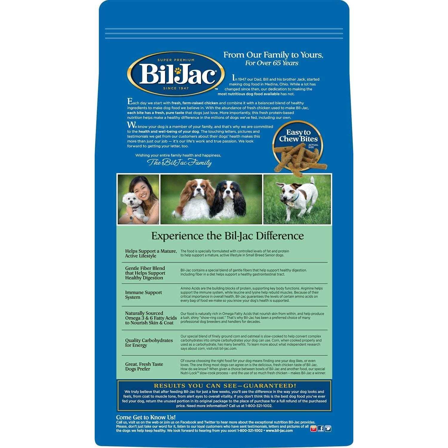 Bil-Jac Small Breed Senior Dry Dog Food
