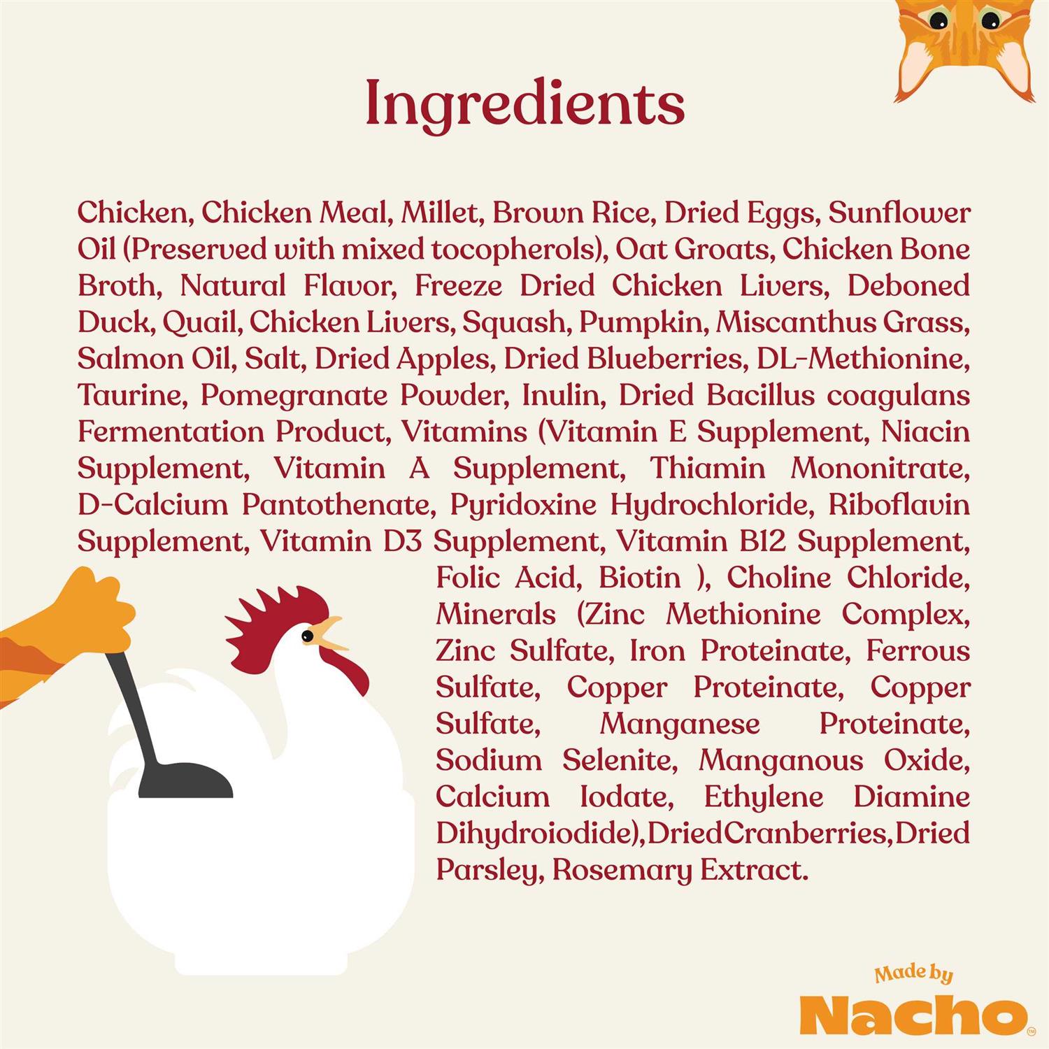 Made by Nacho Dry Cat Food with Freeze Dried Raw Kibble
