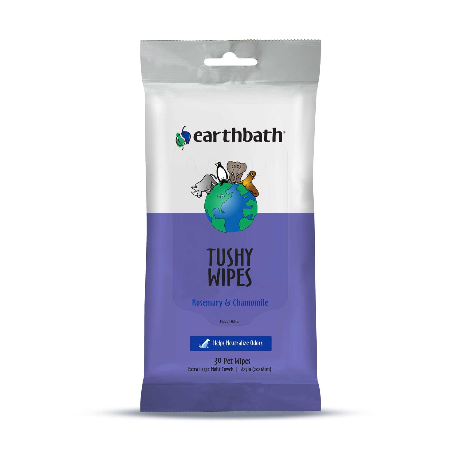 Earthbath Rosemary Chamomile Tushy Wipes