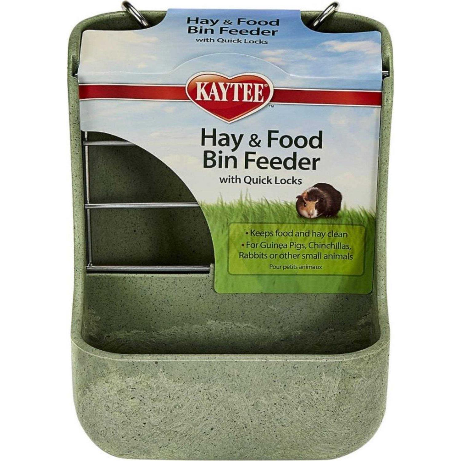 Kaytee Hay Food Bin with Quick Locks Feeder