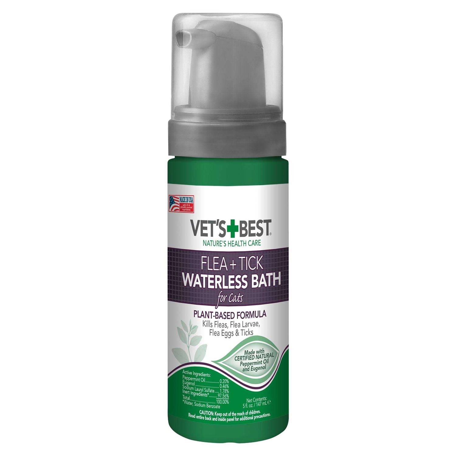 Vet’s Best Flea & Tick Waterless Bath for Cats