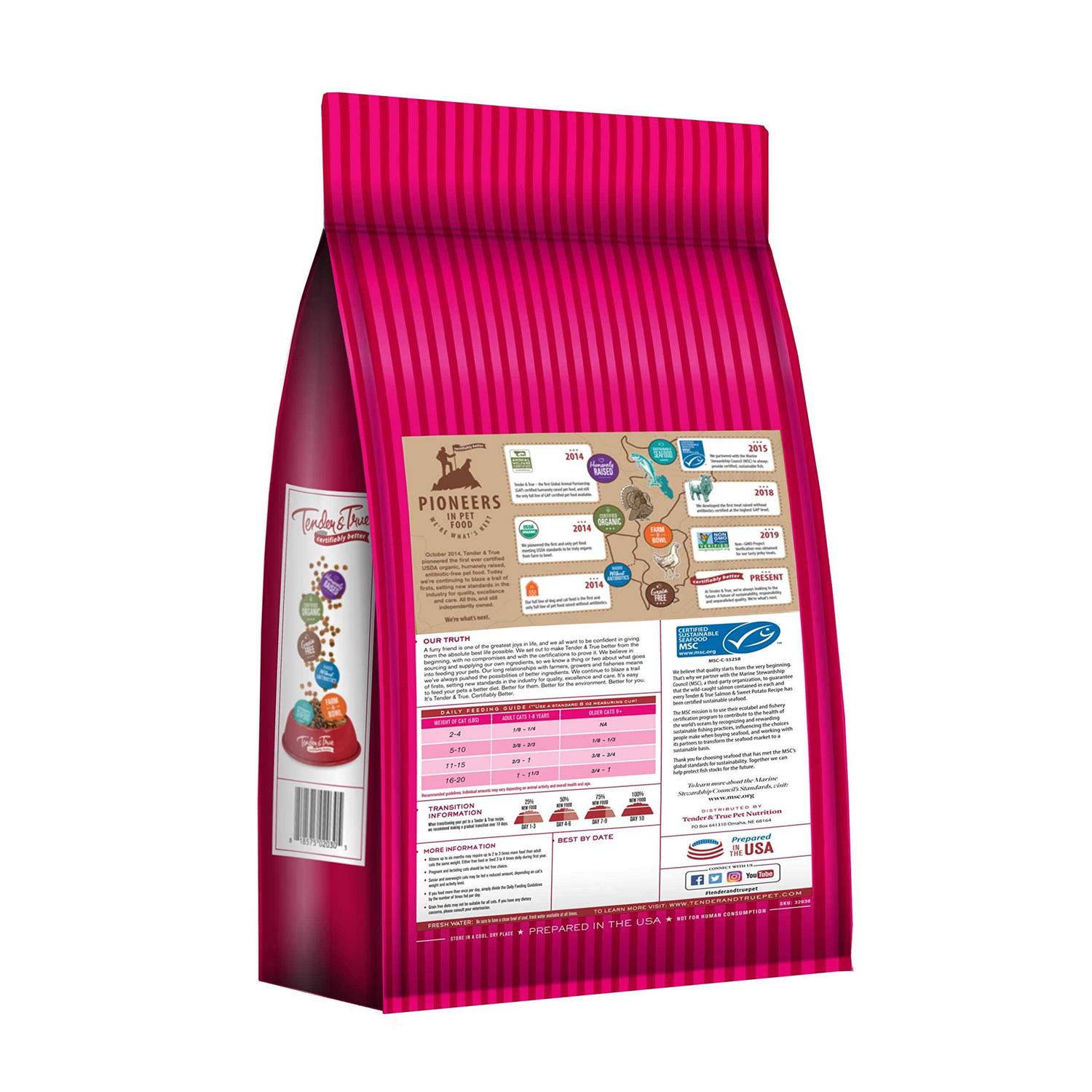 Tender & True Salmon & Sweet Potato Recipe Dry Cat Food