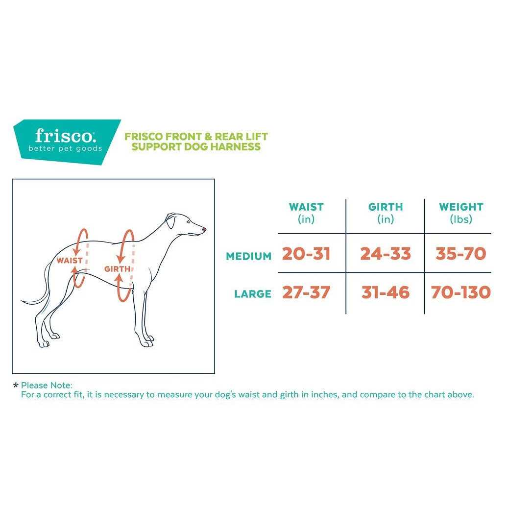 Frisco Front Rear Lift Handicapped Support Dog Harness